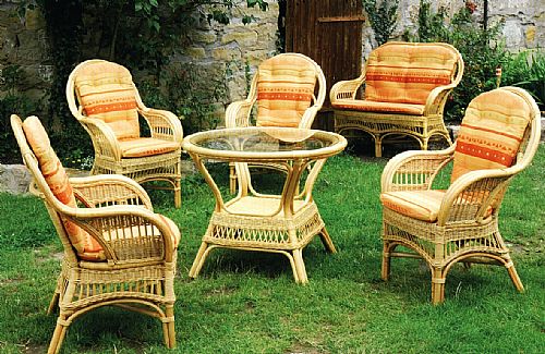 Rattan-SET Kendal Wintergartenmbel mit hohem Sitzkomfort