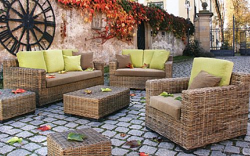 Rattan-SET 111 beliebig variable Wohnzimmer- oder Wintergartenmbel