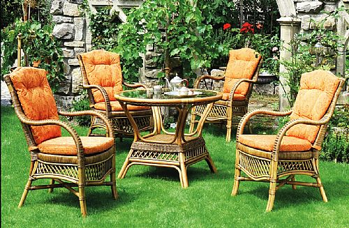 Rattan-SET NEW ORLEANS fr den Wintergarten und die Essecke