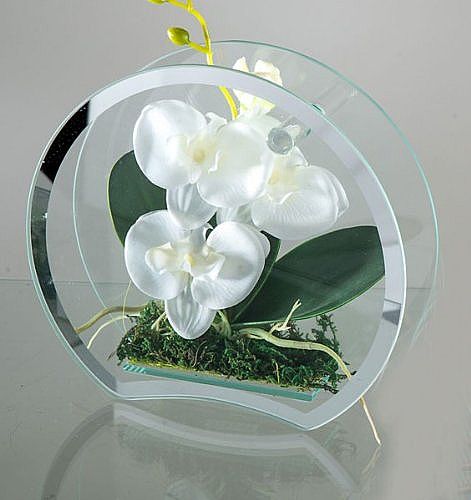 Glasobjekt Orchidee